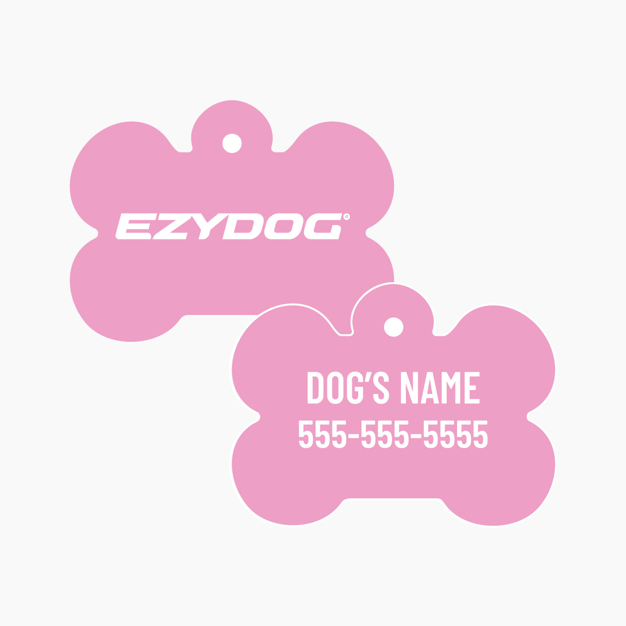 Bone ID Tag pink