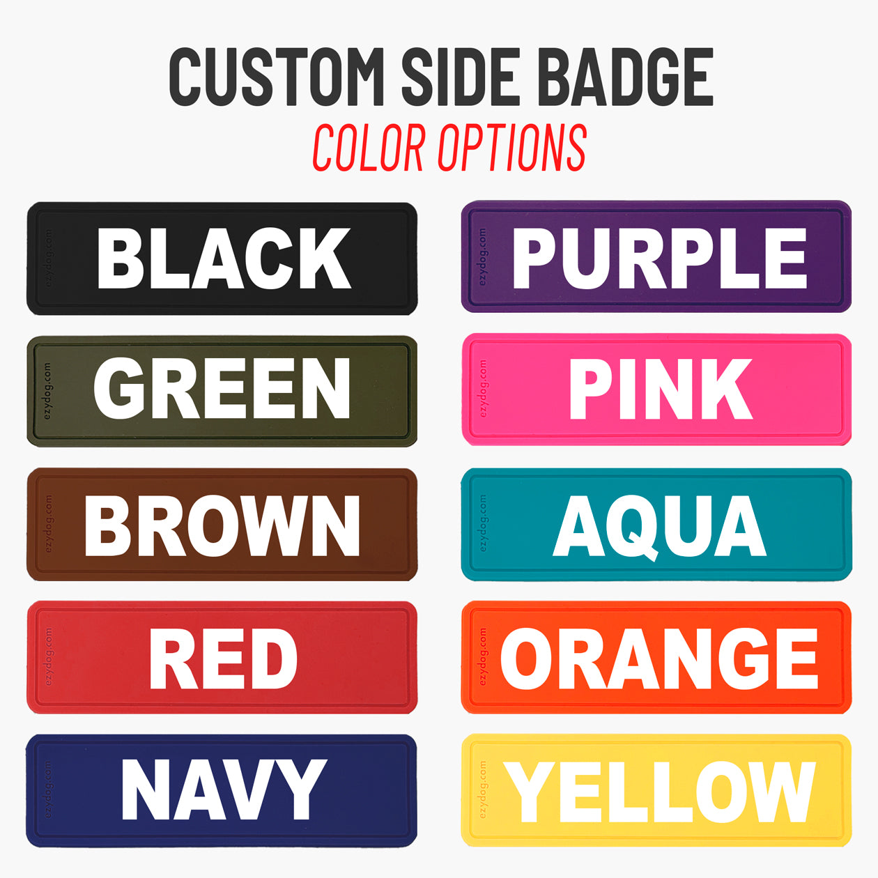 Custom Side Badges