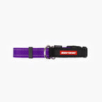 Front view of purple checkmate collar in white background