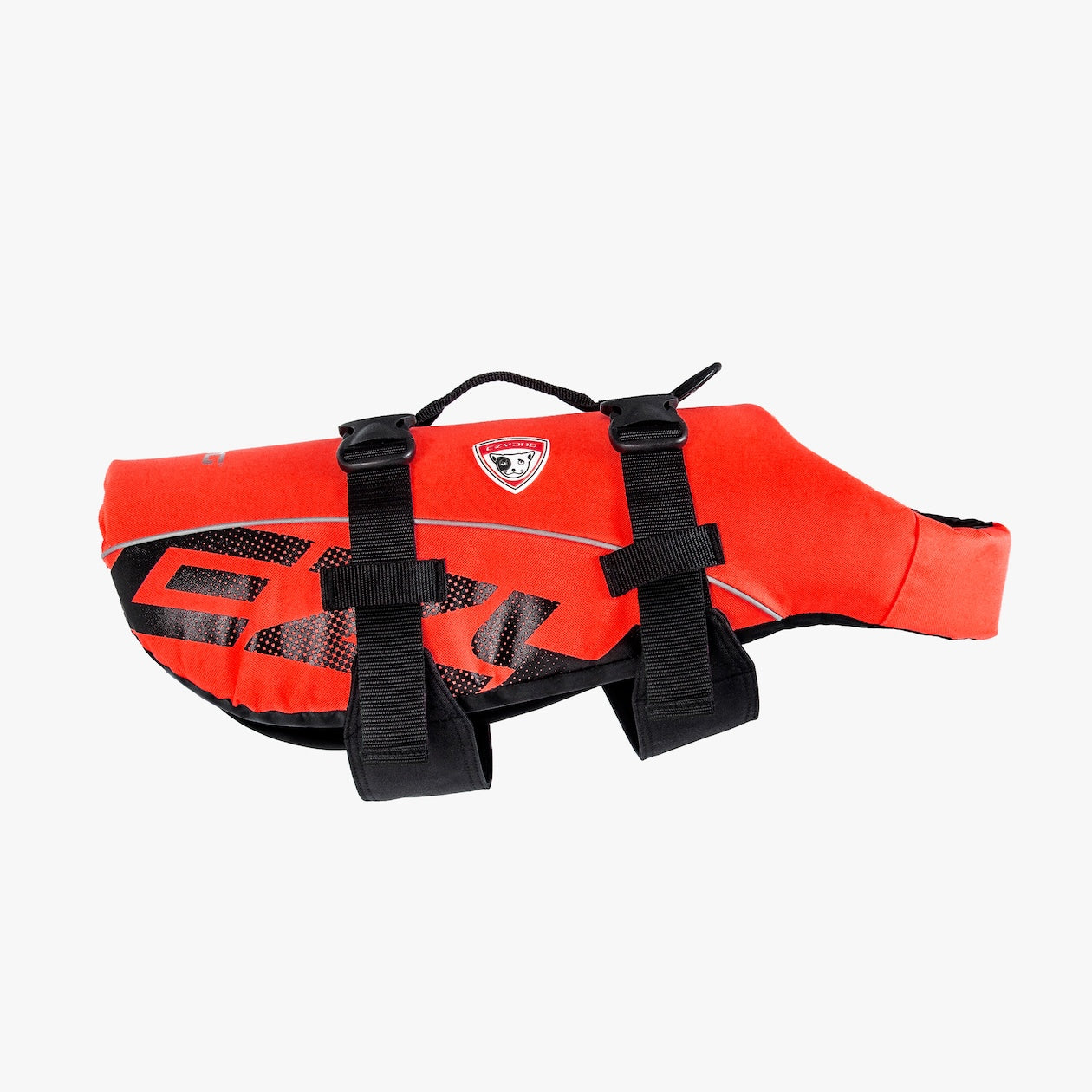 Red DFD life jacket side view