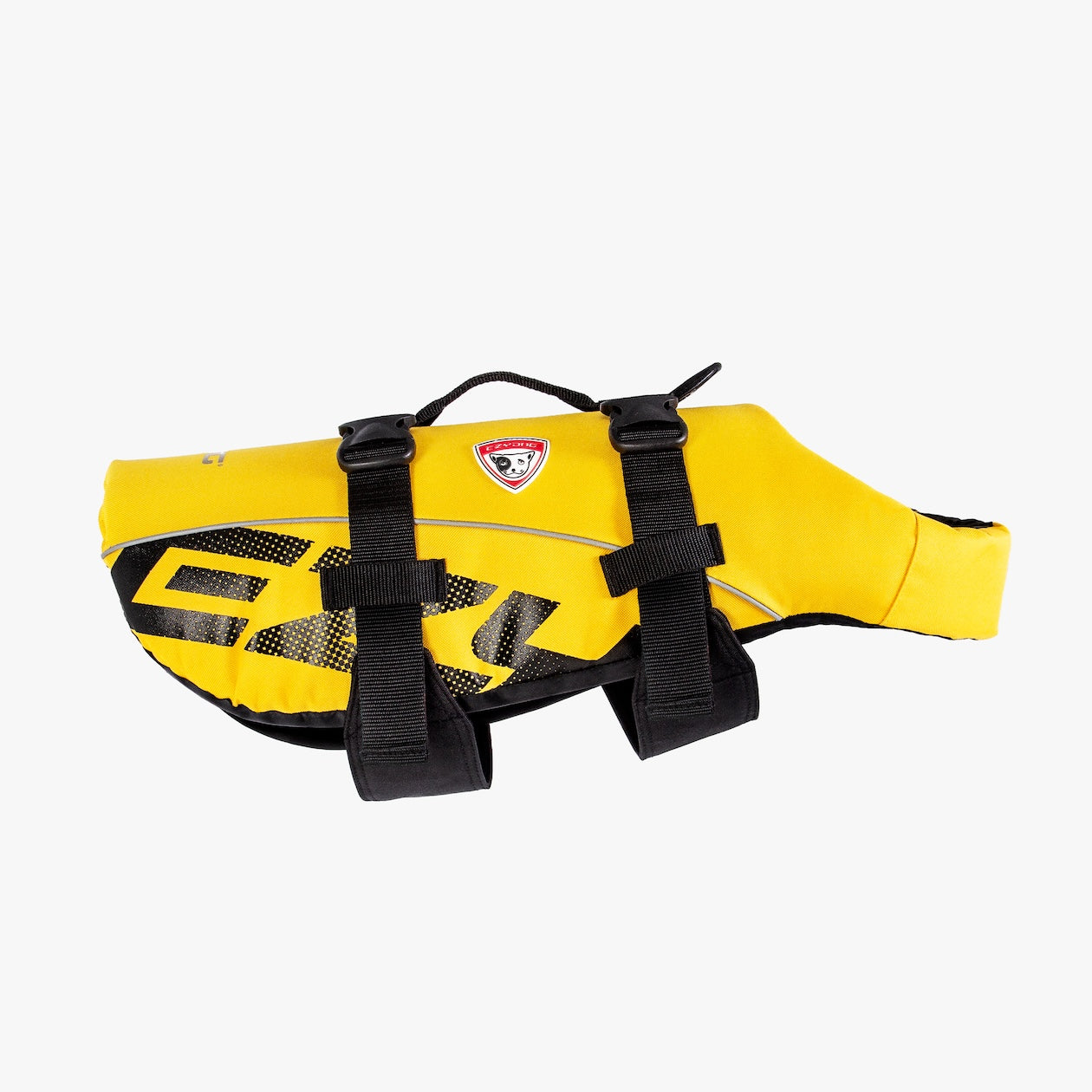 Yellow DFD life jacket side view