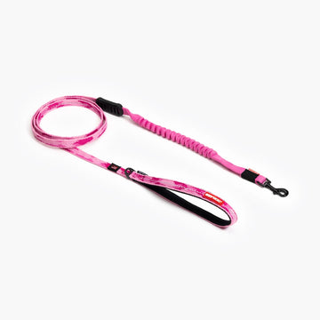 DF Co. Classic Dog Leash - Shock Resistant, Strain-Free, Heavy Duty Clip, Waterproof, Regular Size Pink