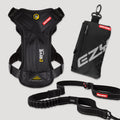 The bundle includes Ezydog Drive Dog Car Harness, Zero Shock, Fold-A-Bowl in black color.